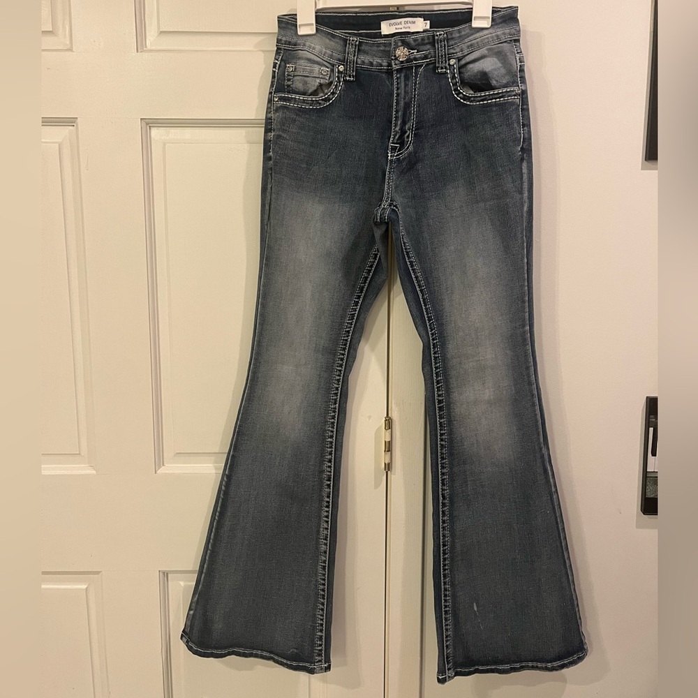 Women's Flare Jeans in Blue